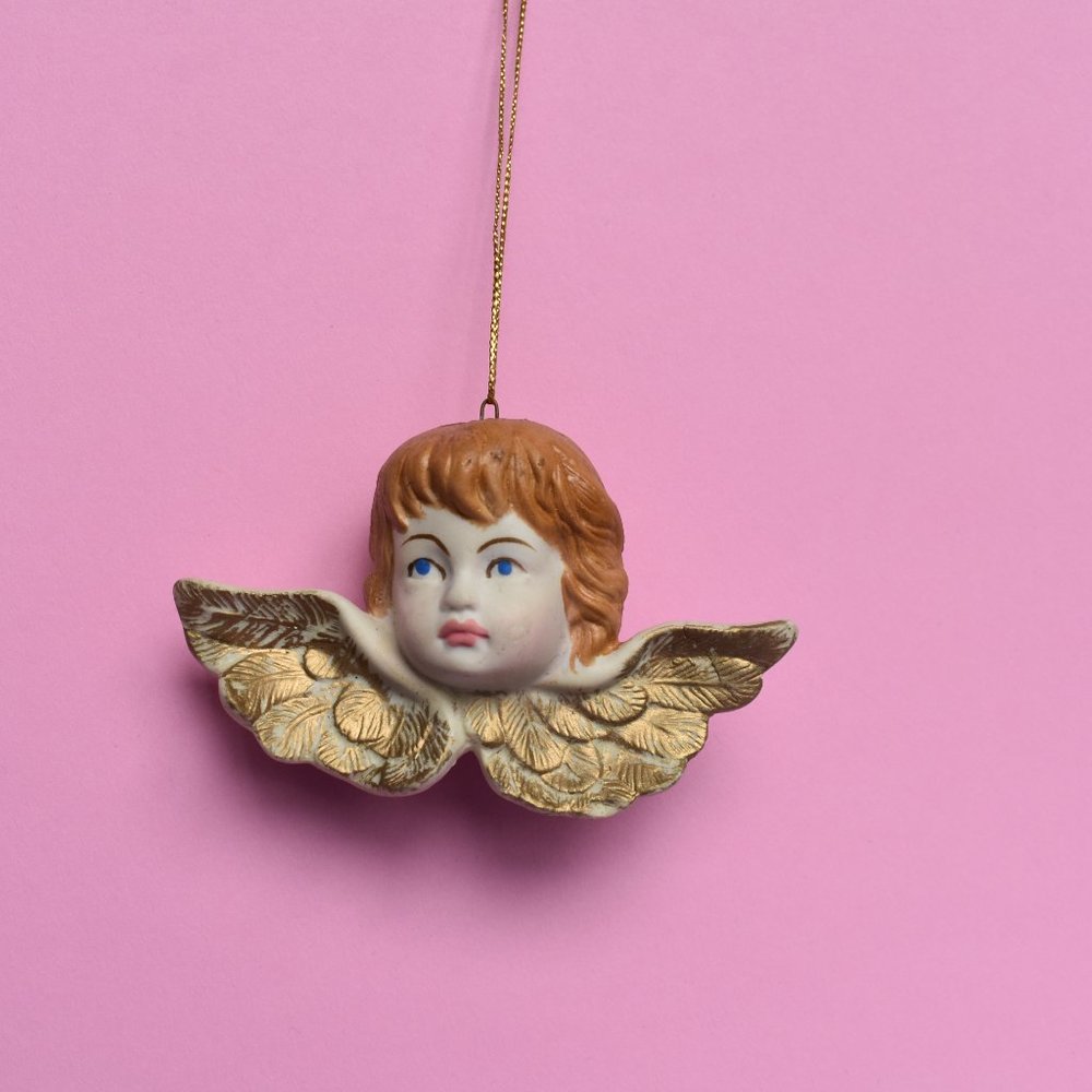 Cherub Christmas ornament